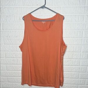 Lands End Women's Bright Orange Tank Top
